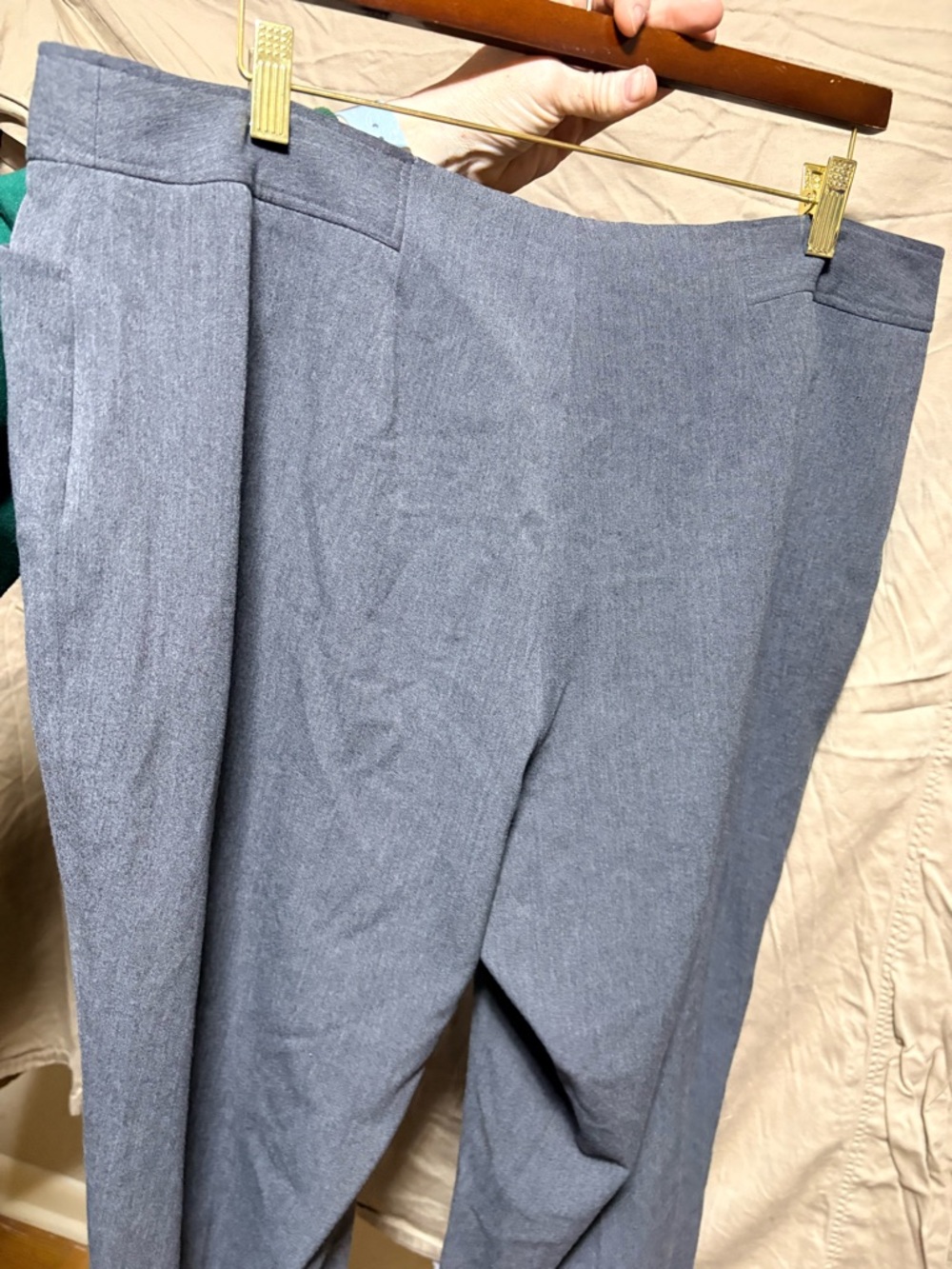 Lane Bryant women's Slate grey Dress Pants - Straight Leg - Picture 2 of 3